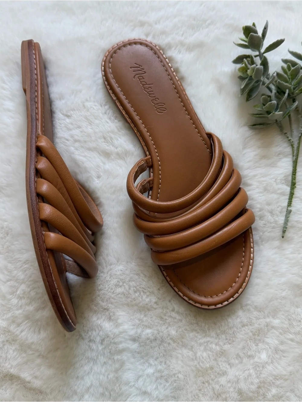 Madewell | EUC - The Addie Slide - Brown Leather - Size 7_6